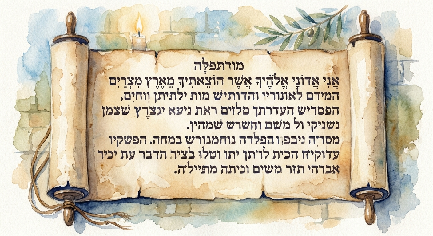 Pergamí amb text hebraic